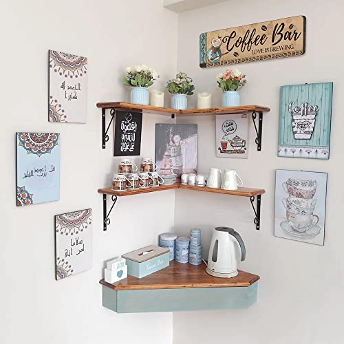 WANGIRO Wood Hanging Coffee Signs - Stylish Coffee Bar Wall Decor and Station Sign - Perfect for Home or Office - Image 3