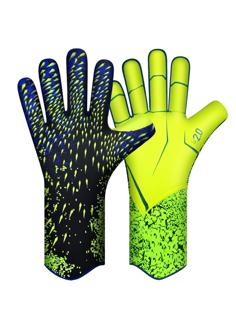 Captaintech Ultimate Grip Football Gloves for Goalkeepers and Receivers, Perfect for Training and Matches, Suitable for Men, Boys, Youth, and Kids  - Image 1
