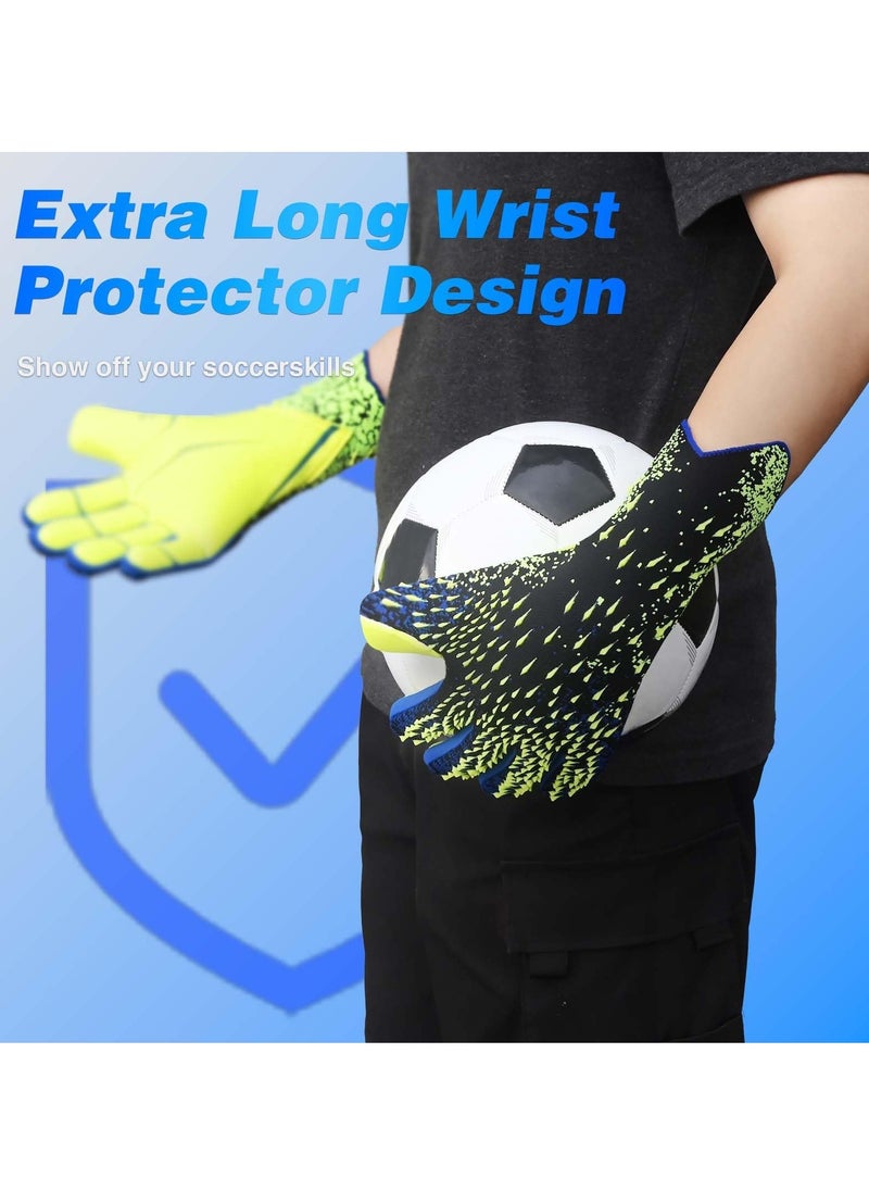 Captaintech Ultimate Grip Football Gloves for Goalkeepers and Receivers, Perfect for Training and Matches, Suitable for Men, Boys, Youth, and Kids  - Image 2