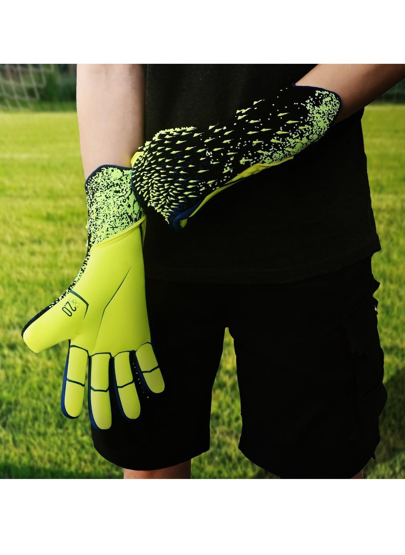 Captaintech Ultimate Grip Football Gloves for Goalkeepers and Receivers, Perfect for Training and Matches, Suitable for Men, Boys, Youth, and Kids  - Image 3