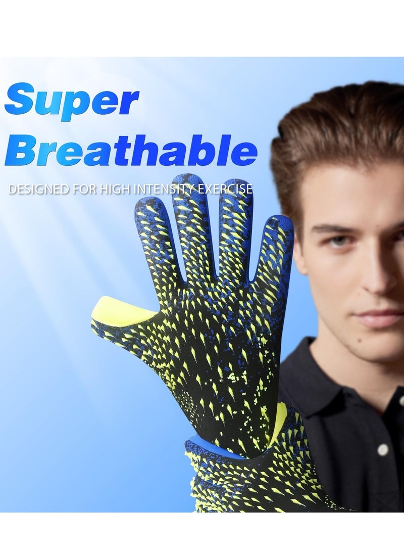 Captaintech Ultimate Grip Football Gloves for Goalkeepers and Receivers, Perfect for Training and Matches, Suitable for Men, Boys, Youth, and Kids  - Image 4