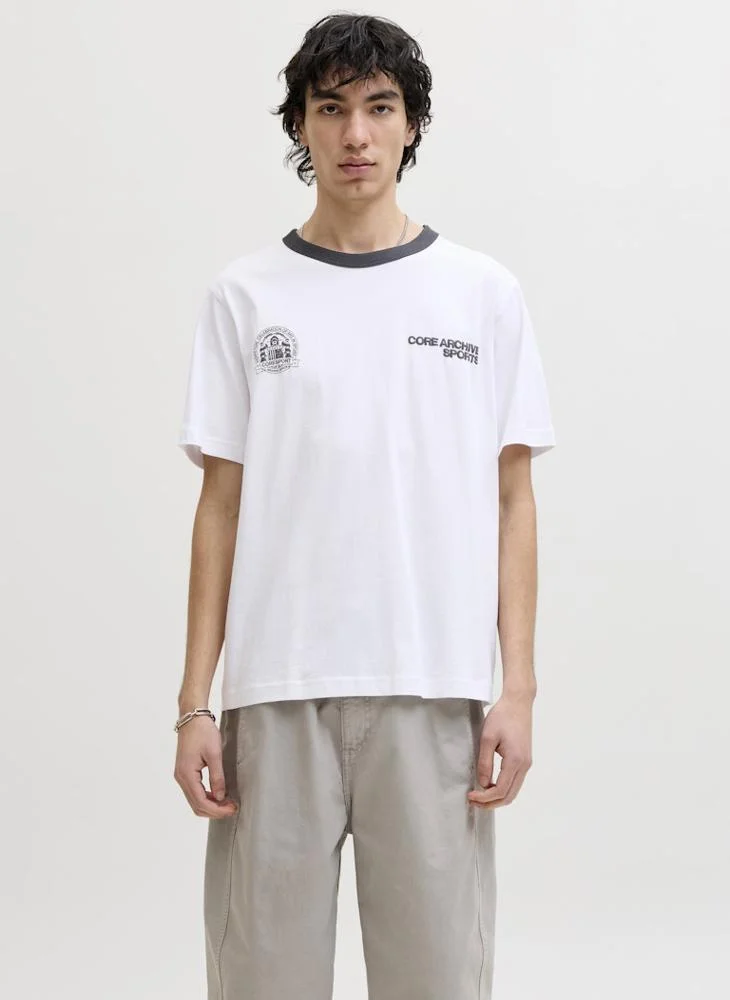 JACK & JONES Logo Crew Neck T-Shirt