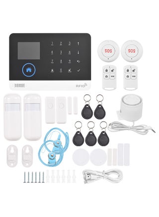 433MHz Wireless WIFI + GSM Auto-dial Alarm Security System LCD Display Door Sensor PIR Motion Sensor Phone APP Remote Control Home Voice Control Smart Home Burglar Security Alarm System - pzsku/Z6421A9D6D46E206BF814Z/45/_/1697681982/bbf6b29f-5c06-4fda-a307-7a66858f295e