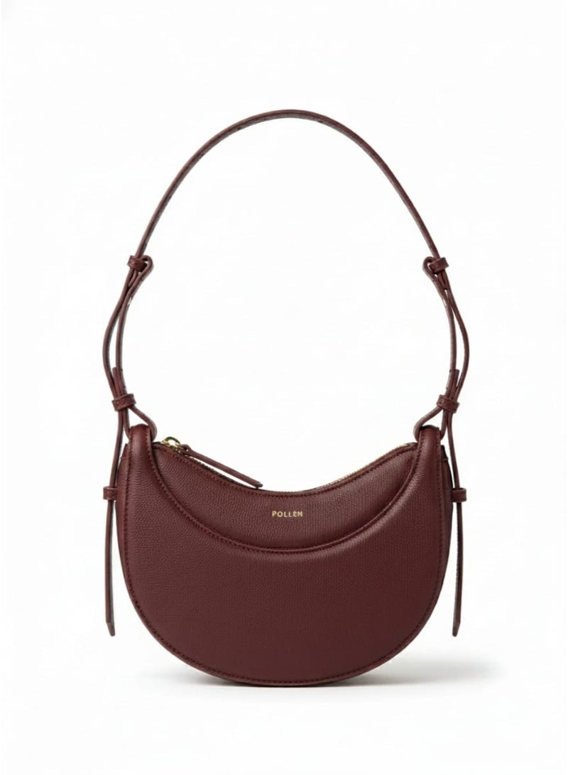 POLLEN Shoulder Bag, Gold Hardware,Adjustable strap size 25 cm