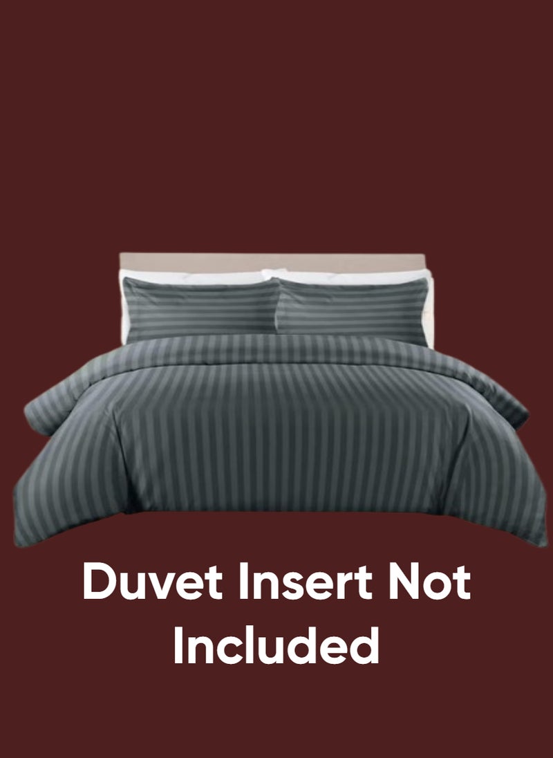 REDTOMMY Single Size 4-Piece Duvet Cover Bedding Set – Duvet Cover(150x200cm), Fitted Sheet(120x200+20cm) & 2 Pillowcases(53x75cm),color - Dark Grey - Image 4