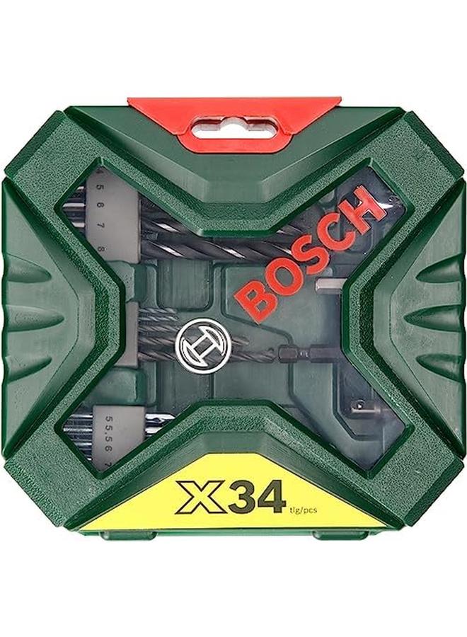 BOSCH 34 Piece X Line Classic Drill Bit And Screwdriver Bit Set For Most Common Screw Types - Image 3