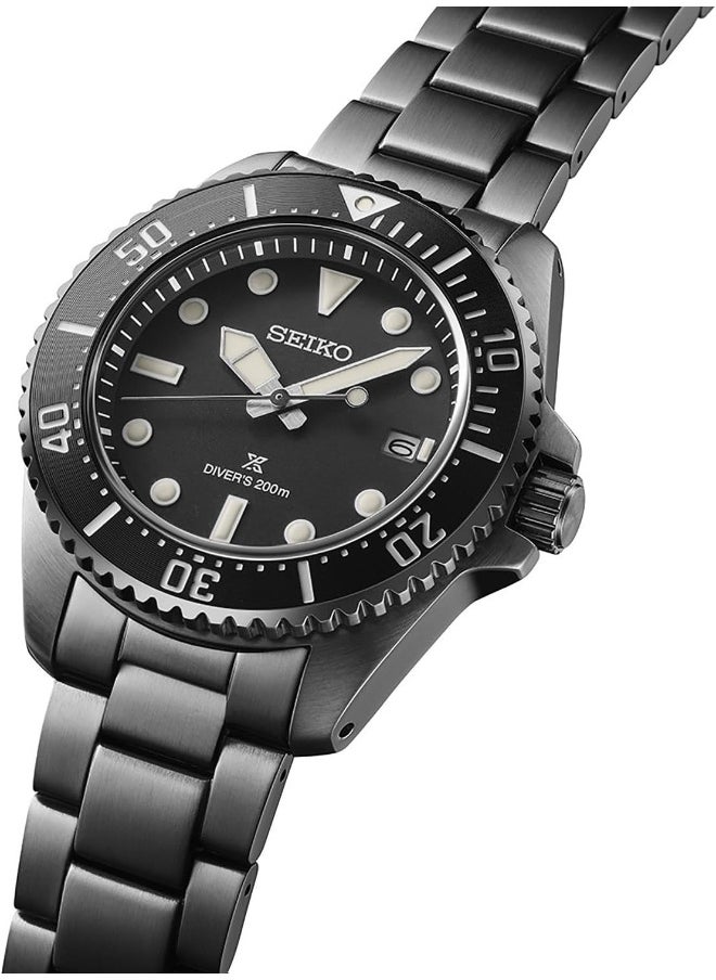 Seiko Prospex Solar Diver'S In Black Watch For Men Sne599  - Image 3