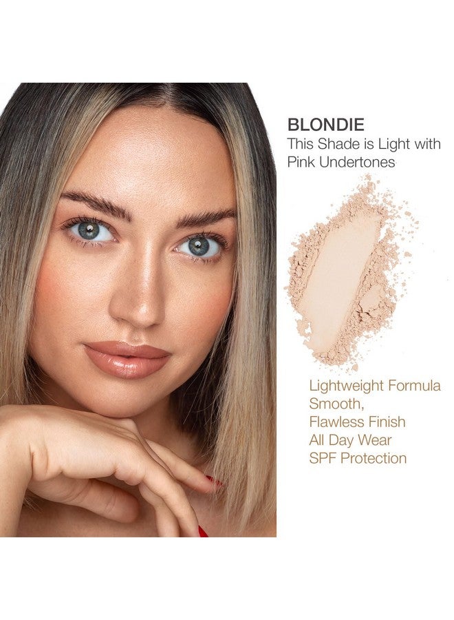 BellaPierre Mineral Foundation Spf 15 Loose Powder Vegan & Cruelty Free Full Coverage Hypoallergenic & Safe For All Skin Types Oil & Talc Free 0.32 Oz Blondie - Image 4