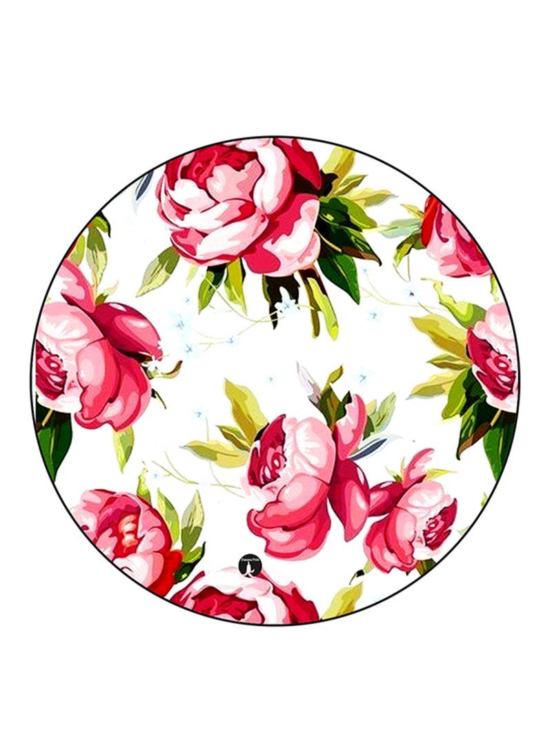 RKN Flowers Printed Fridge Magnet Round  Multicolour - Image 2