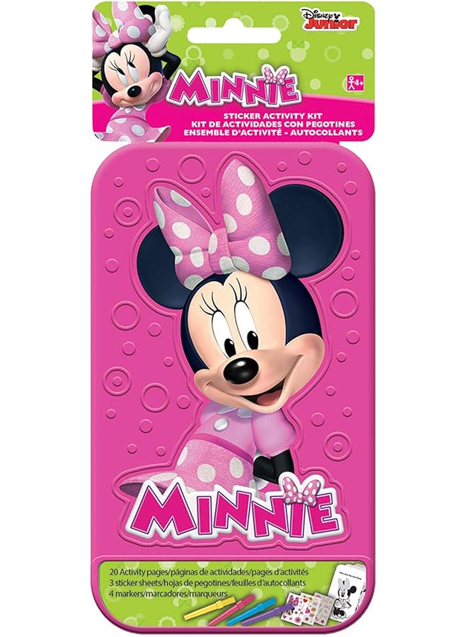 Amscan Minnie Mouse Sticker Activity Kit Party Favor 1 Hot Pink 4"