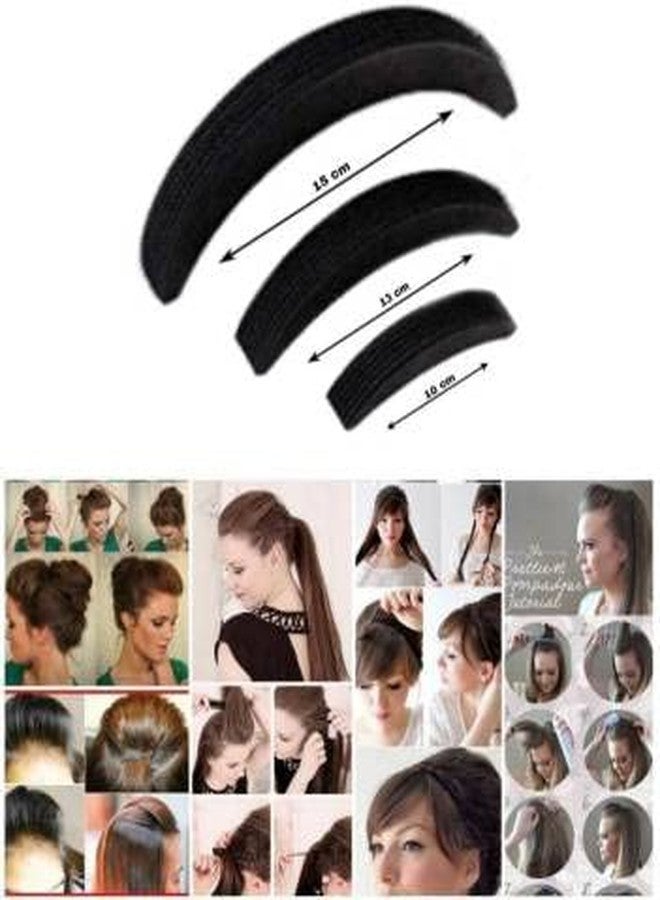 PALMATE Combo Set of 3 Banana Puff Makers and 2 Side Combs for Women & Girls | Hair Styling Tools for Perfect Puff Hairstyles, Hair Volume & Everyday Styling | Lightweight, Reusable & Easy to Use - Image 4