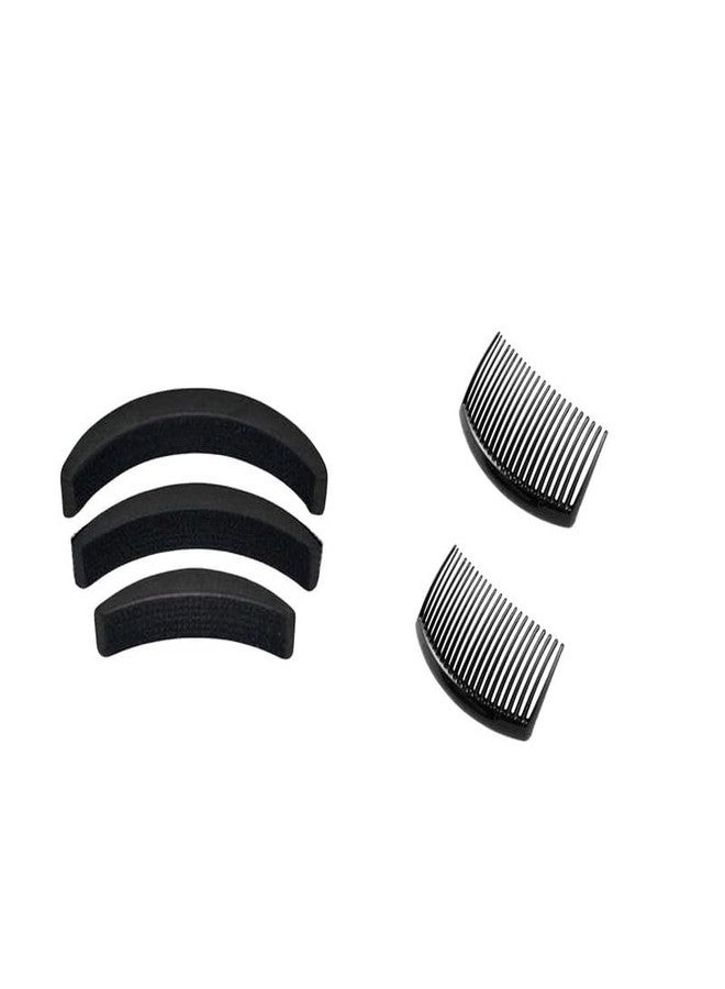 PALMATE Combo Set of 3 Banana Puff Makers and 2 Side Combs for Women & Girls | Hair Styling Tools for Perfect Puff Hairstyles, Hair Volume & Everyday Styling | Lightweight, Reusable & Easy to Use - Image 1
