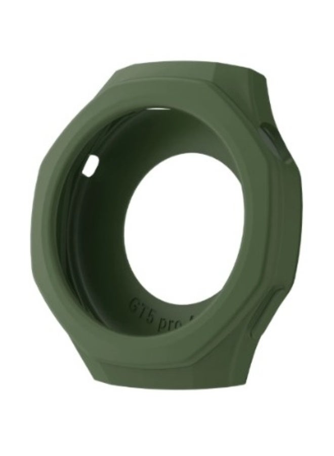 Silicone Protective Case For Huawei Watch GT 5 pro 46mm Smart Watch Cover Shell Replacement Shockproof Green - Image 1