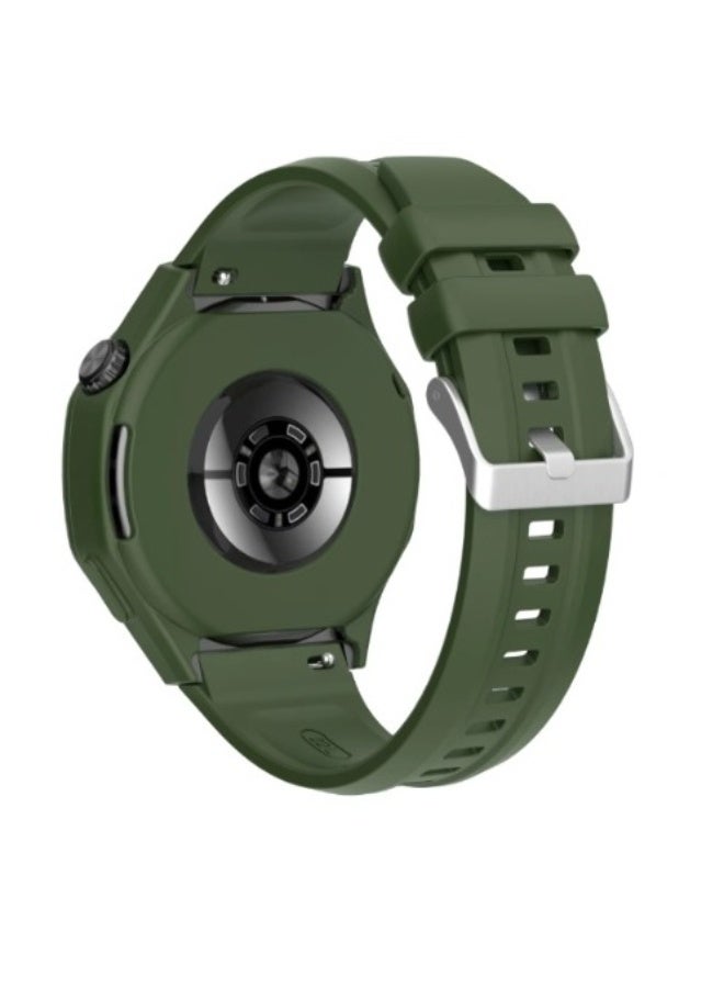 Silicone Protective Case For Huawei Watch GT 5 pro 46mm Smart Watch Cover Shell Replacement Shockproof Green - Image 2