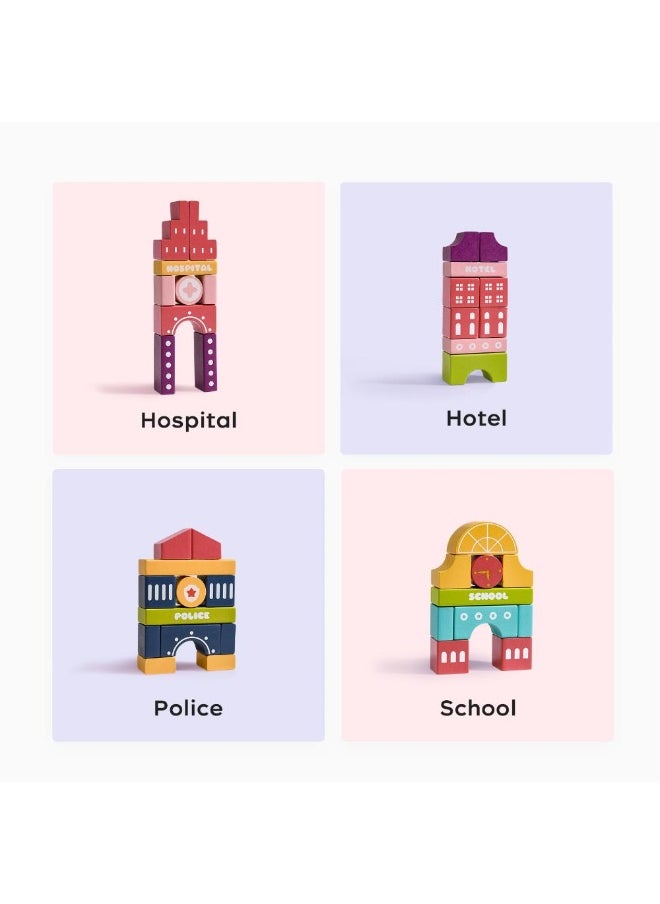 Babycare Creative City Building Blocks Toy Set - 120 Pcs  - Image 5