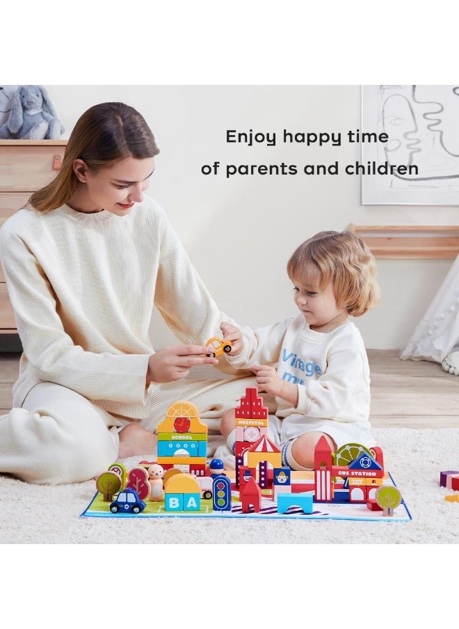 Babycare Creative City Building Blocks Toy Set - 120 Pcs  - Image 3