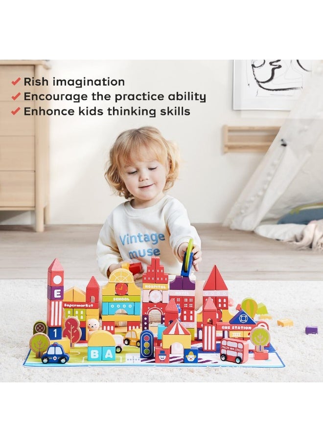 Babycare Creative City Building Blocks Toy Set - 120 Pcs  - Image 4