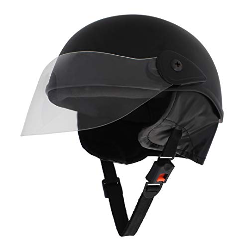 Sage Square High Hardness Shell Adjustable Junior Helmet for Kids (Black Matte, 3-12 Years) - Image 1