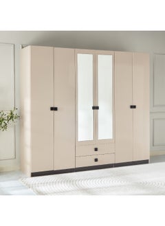 Luxembourg 6-Door Wardrobe with 2 Drawers and 2 Mirrors 243 x 216 x 59.6 cm - pzsku/Z64223BC573FF50E330B7Z/45/_/1709817897/11fd99de-4828-4983-ad2c-45ff427574fd