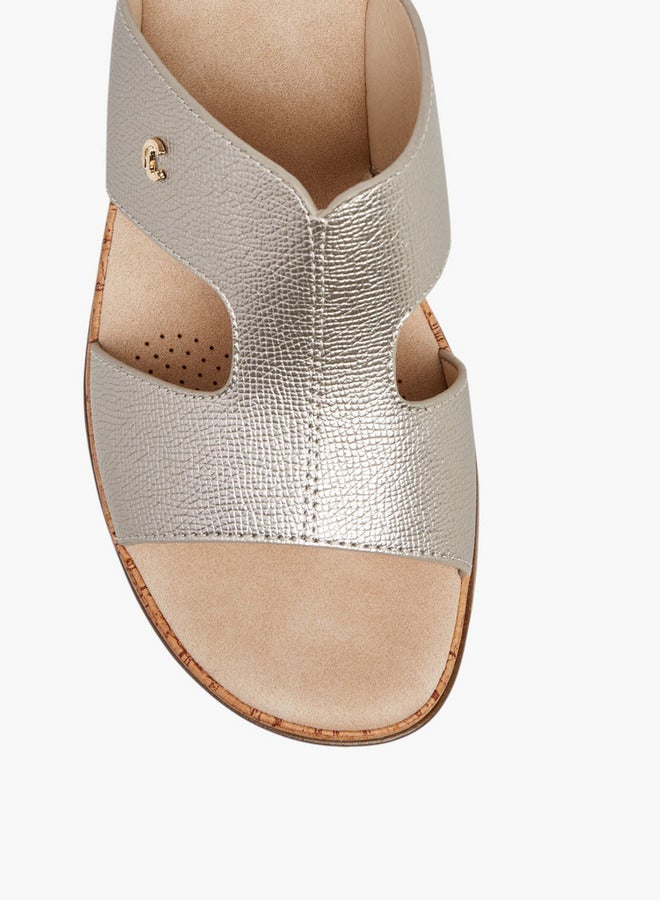 Le Confort Textured Slip-On Comfort Sandals - Image 4