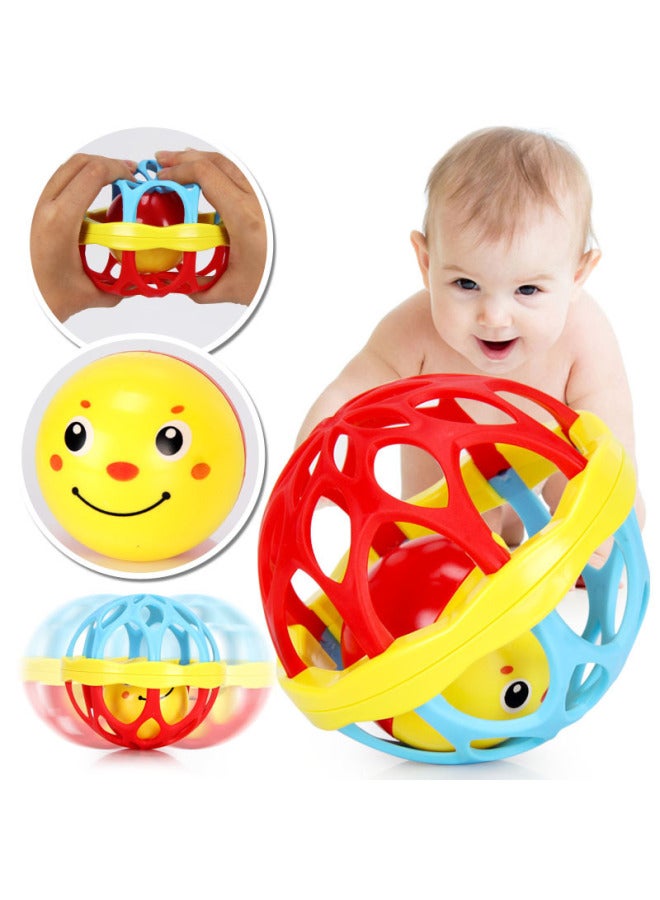 Baby Toys 0-1 Years Old Baby Rattle 0-3-6-12 Months Newborn Baby Hand Rattle Bed Hanging Toys-Color:Boiled Bear Drum Pink-bag - Image 5