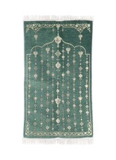 MANASEK Prayer Mat from the Eylul collection with a bag from the local brand Manasek | Original Saudi products | Made of polyester, cotton, and soft chenille fabric, comfortable and practical - 70 x 120 cm  - Image 1