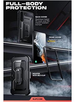 SupCase Unicorn Beetle Pro Case For Samsung Galaxy S23 5G 2023 Full Body Dual Layer Rugged Belt Clip And Kickstand Case Without Built In Screen Protector  - Image 5