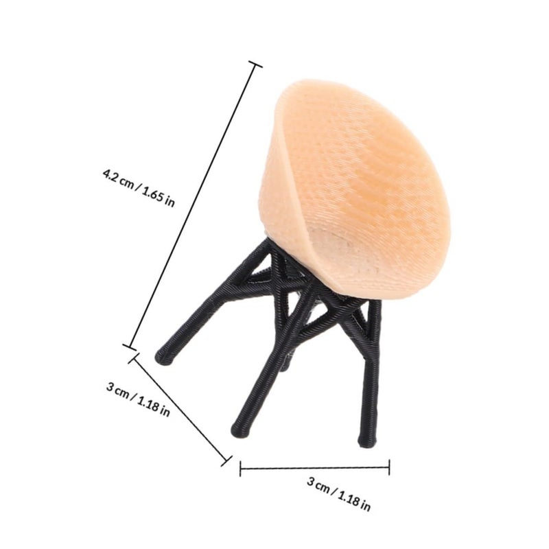 Lioobo 20 Scale Rattan Balcony Chair Dollhouse Miniature Furniture - Image 3