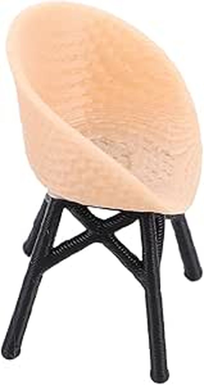 Lioobo 20 Scale Rattan Balcony Chair Dollhouse Miniature Furniture - Image 1