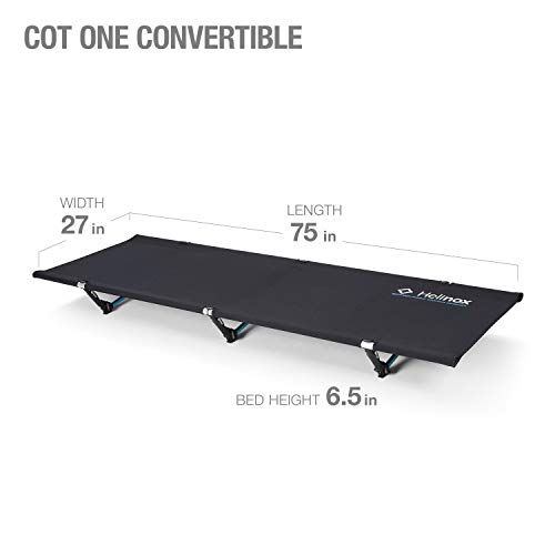 Helinox Cot One Lightweight, Compact, Collapsible, Portable Camping Cot, Regular, Black - Image 5