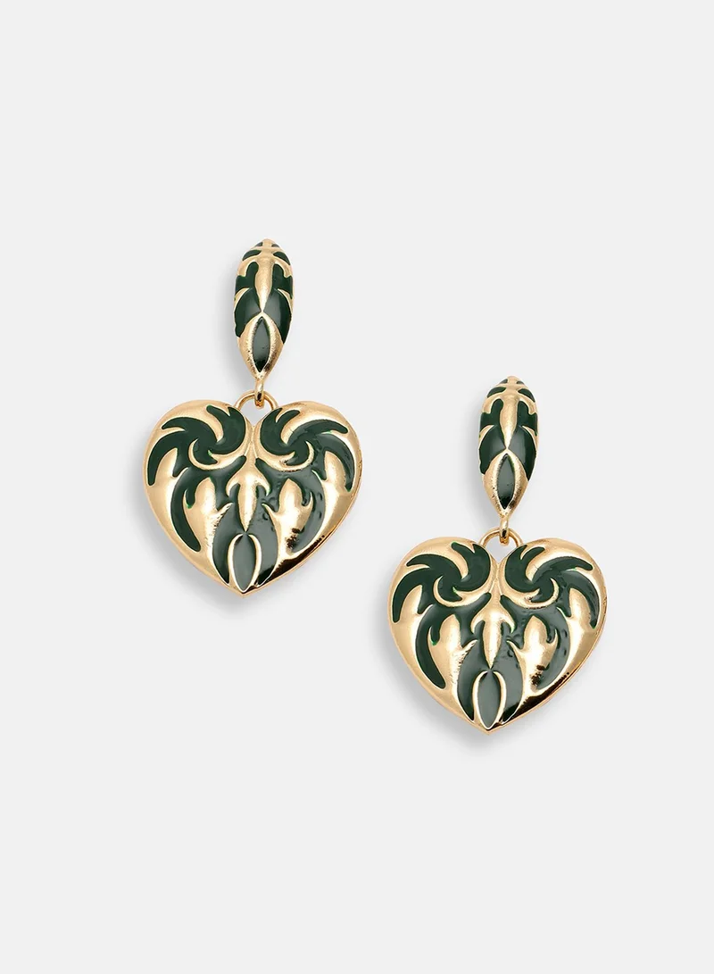 سوهي حلق مصمم للحفلات مطلي بالذهب