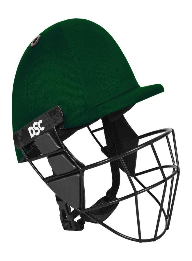 DSC Avenger PRO Premium Cricket Helmet for Men & Boys (Fixed Spring Steel Grill | Back Support Strap | Neck Guard |Lightweight| Size: Medium (Green) - Image 4