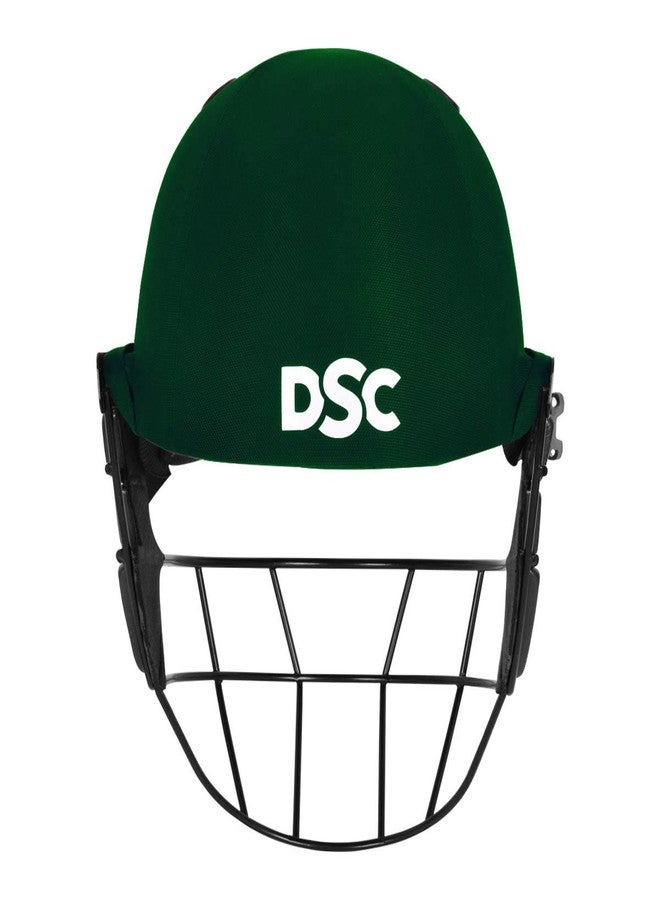 DSC Avenger PRO Premium Cricket Helmet for Men & Boys (Fixed Spring Steel Grill | Back Support Strap | Neck Guard |Lightweight| Size: Medium (Green) - Image 5