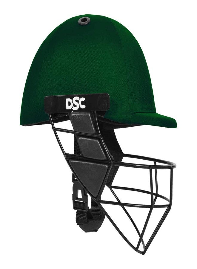 DSC Avenger PRO Premium Cricket Helmet for Men & Boys (Fixed Spring Steel Grill | Back Support Strap | Neck Guard |Lightweight| Size: Medium (Green) - Image 3
