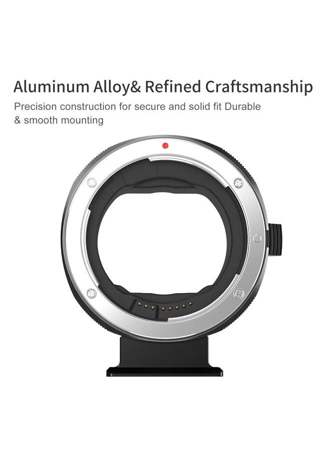 K&F Concept EF-EOS R Lens Adapter, Auto Focus EF/EF-S to EOS R Lens Mount Adapter Compatible with Canon EOS R, RP, R5, R6, R6II, R7, R8, R10, R50, R100 Cameras  - Image 5