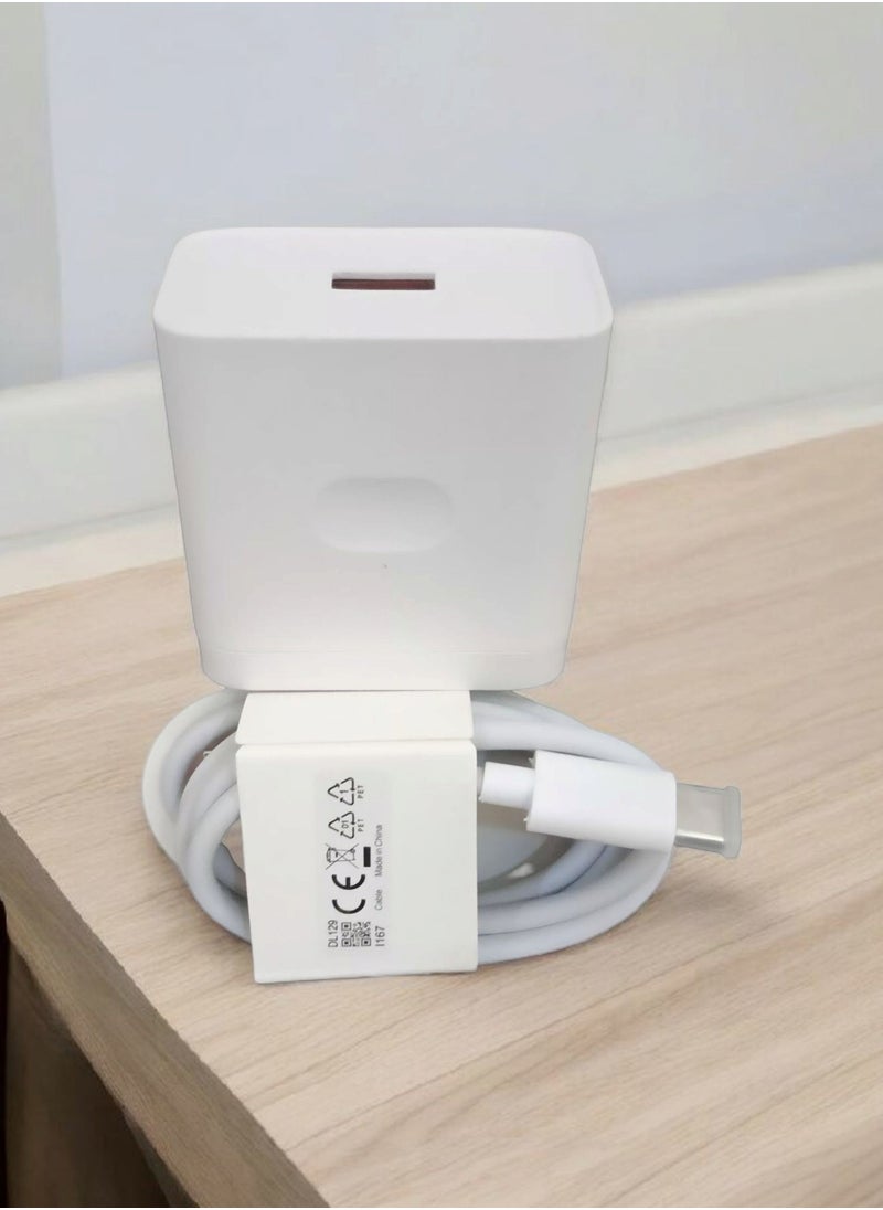 Flash Charge Super VOOC Adapter Charger 100W With USB-C Cable Compatible With Oppo