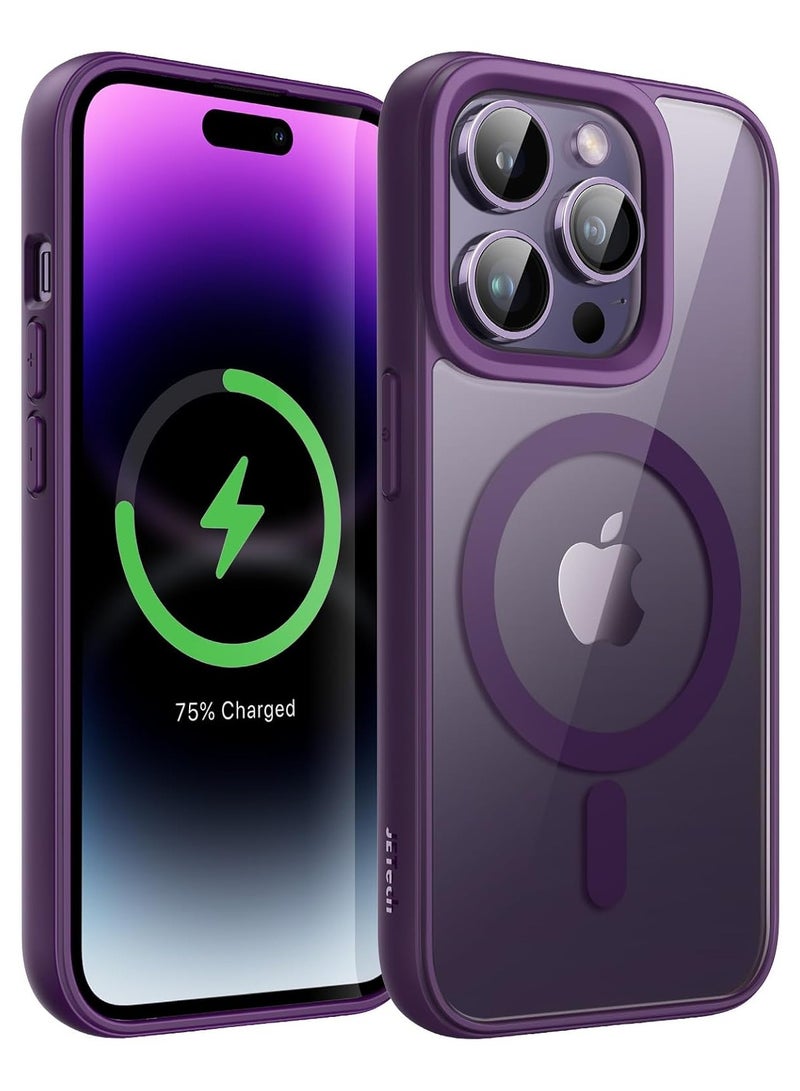 ACLIX Magnetic Case for iPhone 11 Pro Max [Shockproof & Slim] Clear Hard Back Cover with high-Grade Protection | Deep Purple
