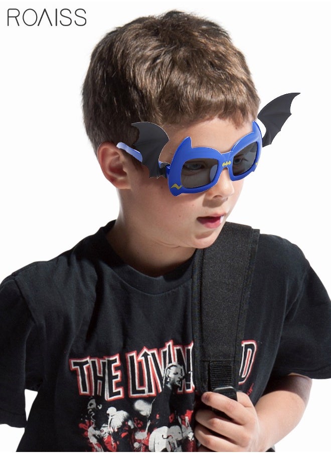 roaiss - Colorful Polarized Kids Sunglasses - UV Protection, Cartoon Bat Shape - 2 Pack, Suitable for Boys, Girls, and Children Age 3-12 - Image 1