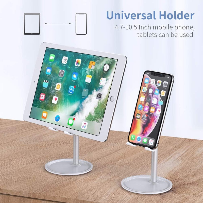 ShowTop Mobile Phone Stand Holder, Multi-Angle Adjustable Smart Phone Desk Stand Dock,Compatible with All Android Smartphone, Black - Image 1