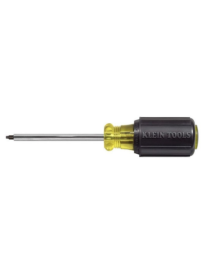 Klein Tools 662 2 Square-Recess Tip Screwdriver, Made in USA, 4-Inch Round Shank and Cushion Grip Handle - Image 2