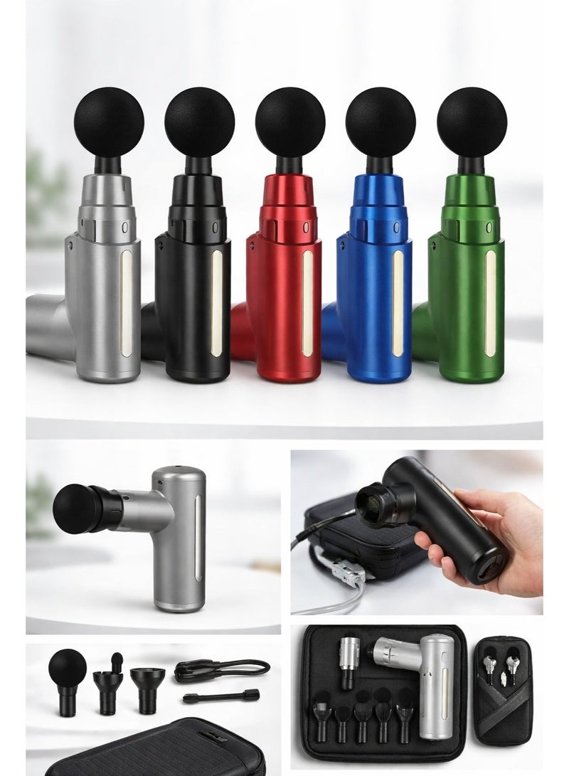 مسدس التدليك الكهربائي للعضلات والأنسجة العميقة متعدد الألوان – استرخاء فوري وانتعاش عضلي بعد التمرين - Image 1