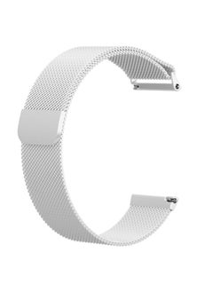 Replacement Strap For Fitbit Versa Milanese Watch Band, Size:L Silver