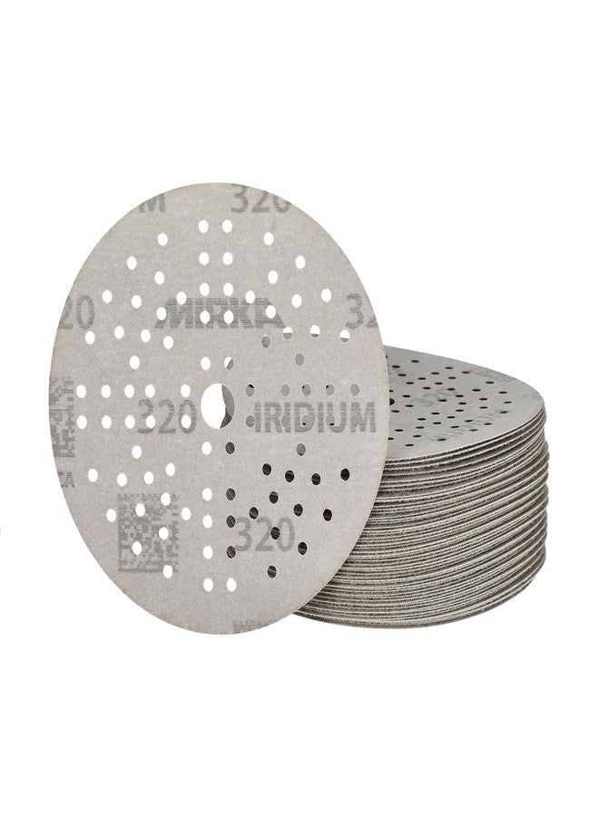 Mirka Iridium 5-Inch Sandpaper, 320 Grit - 50-Pack Hook & Loop Discs for Automotive, Wood, Wall & Body Sanding - Premium Car Sanding Paper - Image 3