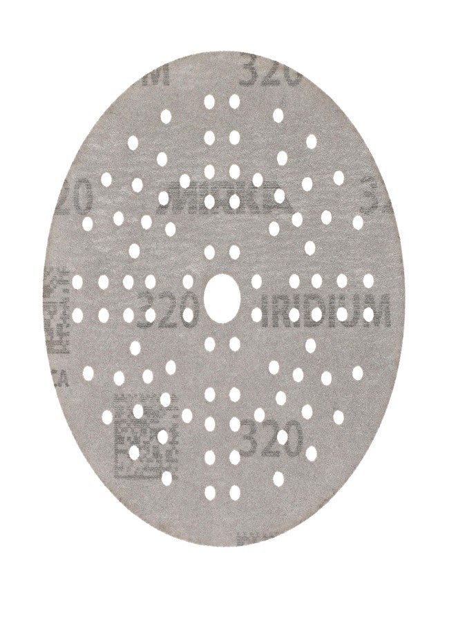 Mirka Iridium 5-Inch Sandpaper, 320 Grit - 50-Pack Hook & Loop Discs for Automotive, Wood, Wall & Body Sanding - Premium Car Sanding Paper - Image 4