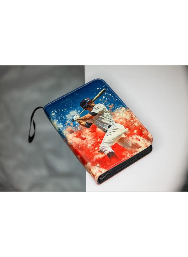 Baseball Card Album with Sleeves 400-Pocket Storage - Baseball Binder for Trading Cards with Durable 3-Ring System and Zipper Closure - Baseball Card Collector Gifts  - Image 5