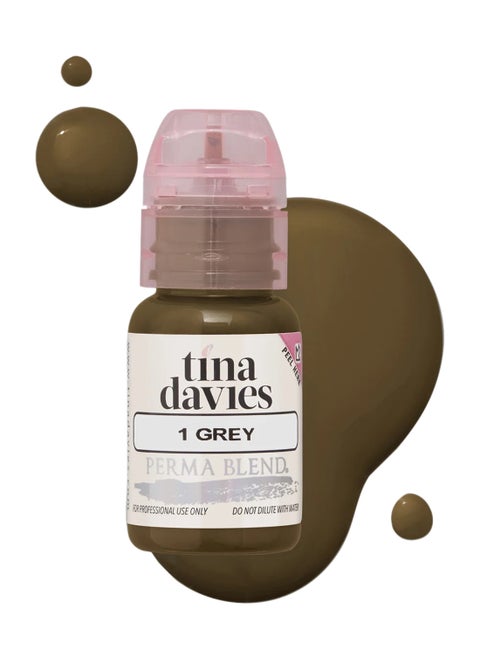 Tina Davies Ink Brow Pigments Grey Unleash Your Creativity With High-Quality, Bold Pigments For Stunning Brows 15Ml