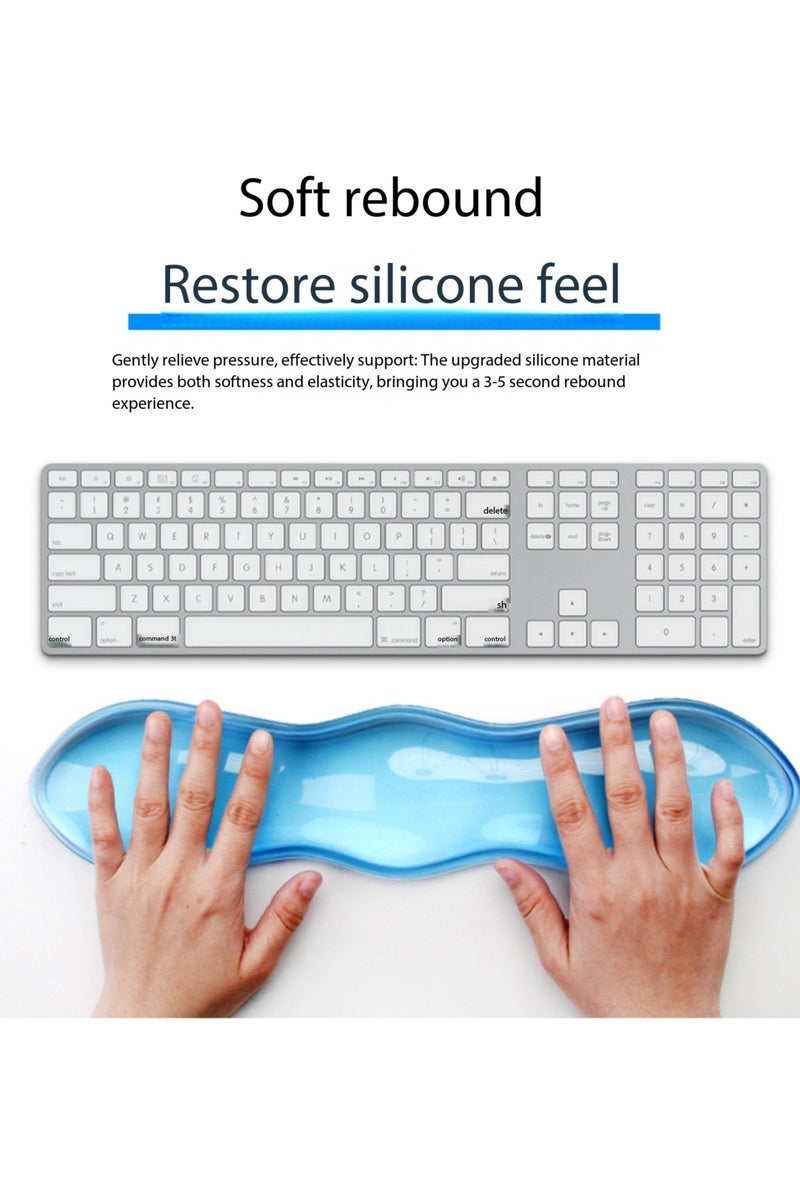 Gel Wrist Rest for Keyboard and Mouse, Wrist Rest for Keyboard, Mouse Wrist Support, Pain Relief, Cool Touch, Non-Skid, Keyboard and Mouse Wrist pad Set - Image 4