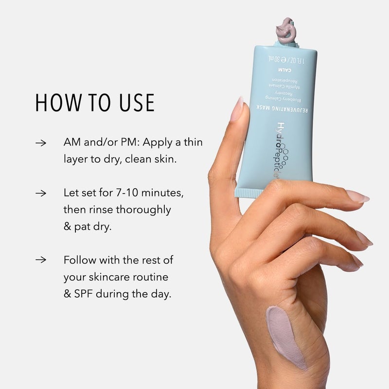 HydroPeptide Rejuvenating Mask, Peptide Blueberry Recovery Treatment, 0.5 Ounce - Image 4