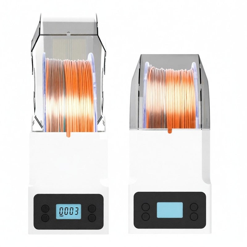 3D Printer Filament Dry Box: 1 Roll Capacity Adjustable 3 Levels Temp 0-18 Hours Timer - Even Heating Low Noise Insulation Cotton Structure Moistureproof Dustproof Filament Storage for 3D Printing Ent - Image 5