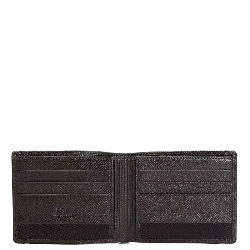 دا ميلانو Brown Bifold Leather Mens Wallet